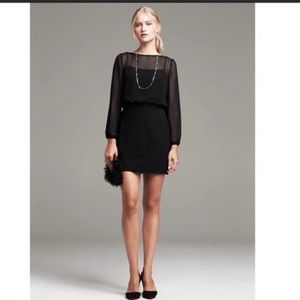 BANANA REPUBLIC LBD ELGANT SHEER  MINI DRESS 🔥